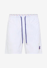 Moka Logo Embroidered Swim Shorts