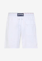 Moka Logo Embroidered Swim Shorts