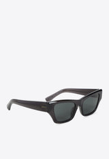 نظارة شمسية من الأسيتات بإطار مستطيل