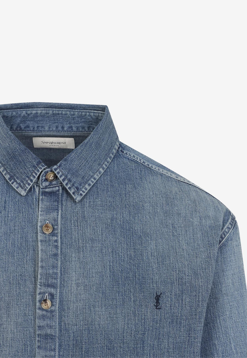 Logo Denim Shirt