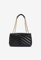 Medium Loulou Shoulder Bag in Matelassé Leather
