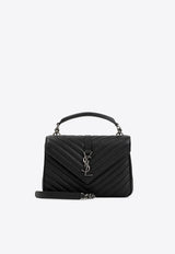 Matelassé Leather Top Handle Bag