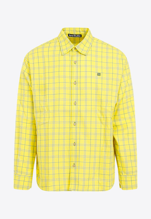 Long-Sleeved Checkered Shirt