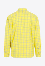 Long-Sleeved Checkered Shirt