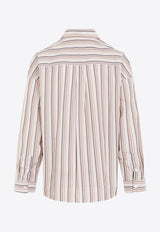 Long-Sleeved Double-Side Striped Shirt