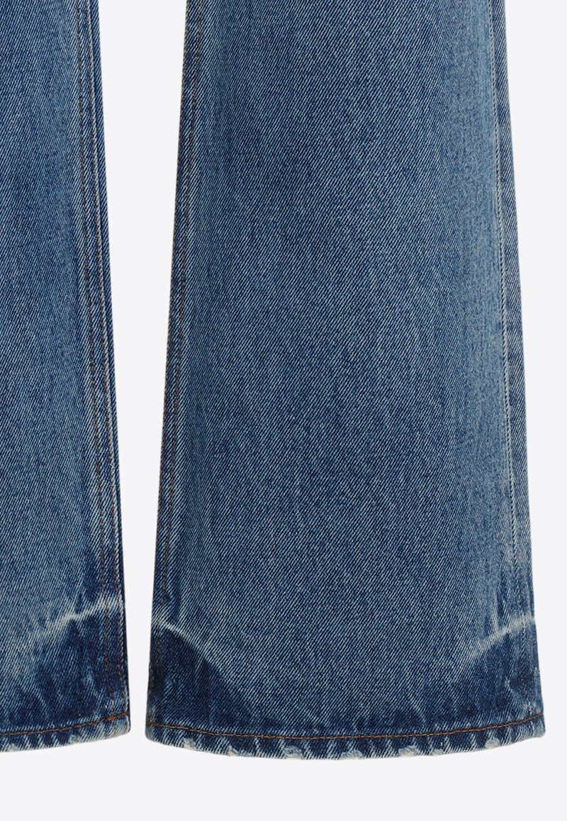 High-Waist Straight Jeans