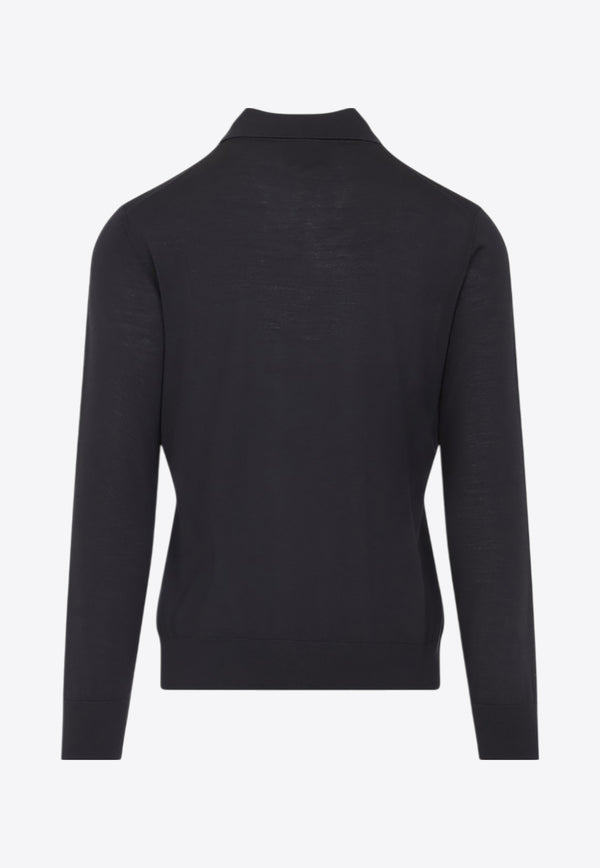 Wool Polo Sweater