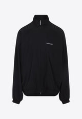 Logo Print Zip-Up Jacket