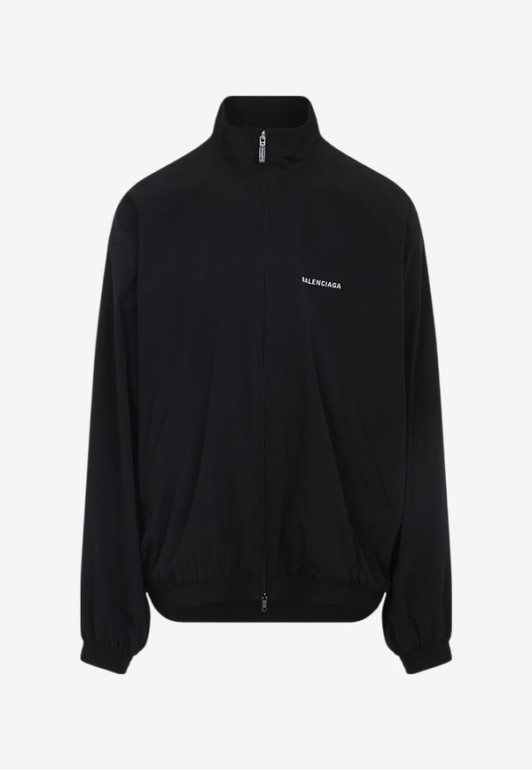 Logo Print Zip-Up Jacket