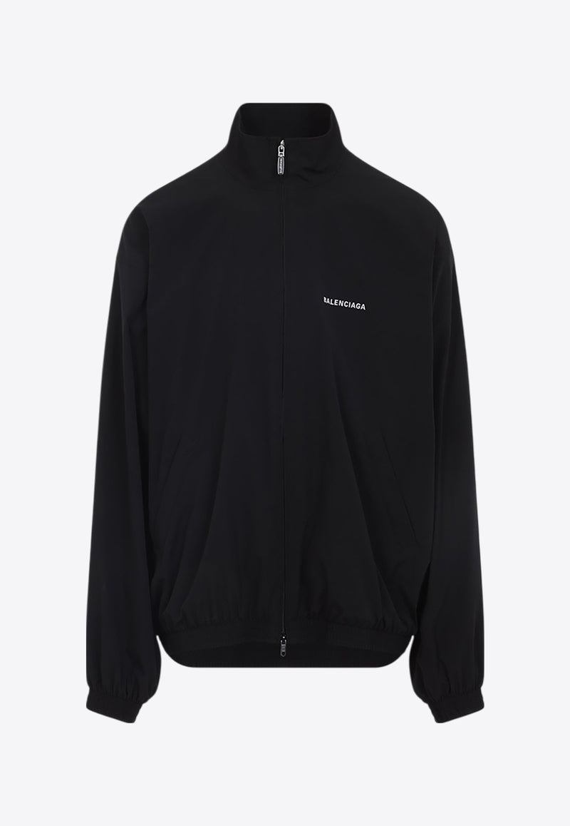 Logo Print Zip-Up Jacket