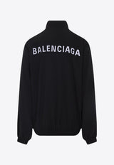 Logo Print Zip-Up Jacket