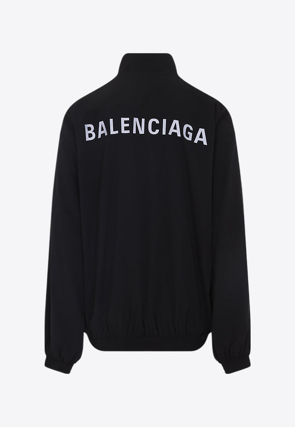 Logo Print Zip-Up Jacket