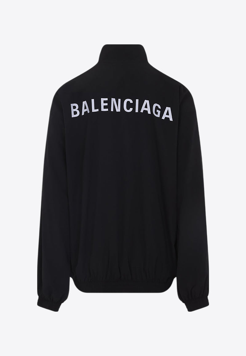 Logo Print Zip-Up Jacket