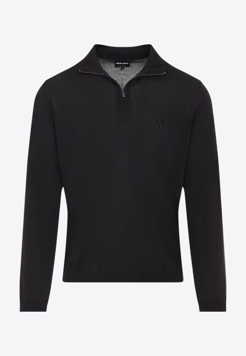 Half-Zip Wool Sweater