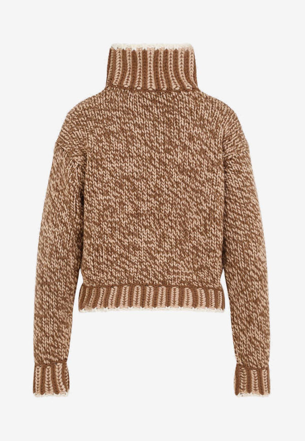 Tricot Turtleneck Sweater