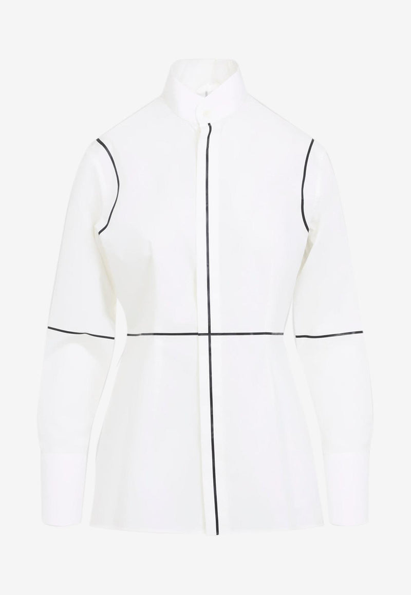 Long-Sleeved Paneled Shirt