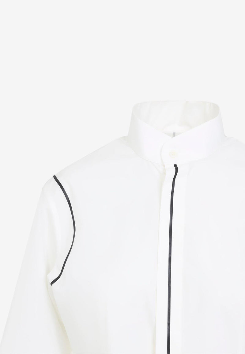Long-Sleeved Paneled Shirt