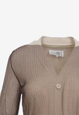 Buttoned Knitted Wool-Blend Dress