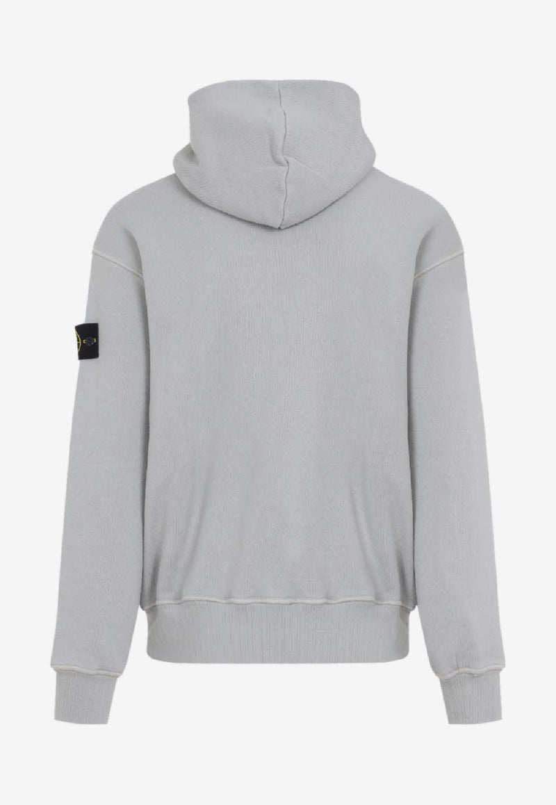 Logo-Patch Zip-Up Hooded Sweatshirt