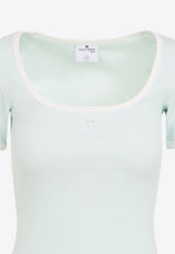 Square-Neck Mini Dress