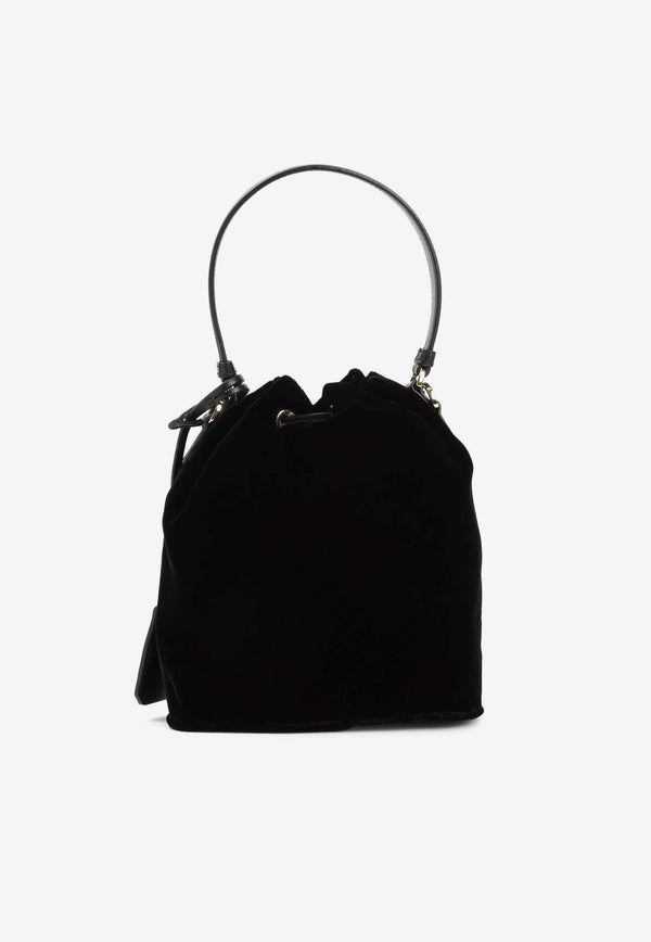 Mini Velvet Bucket Bag