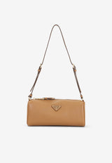 Logo Leather Shoulder Bag