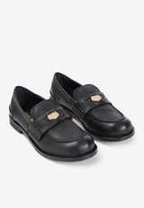 Logo Leather Loafers