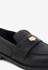 Logo Leather Loafers