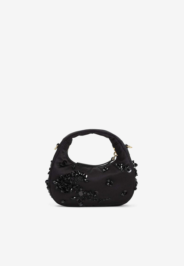 Mini Wander Sequin-Embellished Top Handle Bag