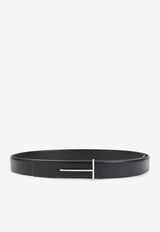 T-Buckle Reversible Leather Belt