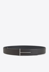 T-buckle Reversible Leather Belt