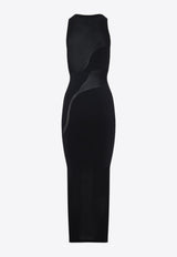 Shade-Paneled Midi Dress