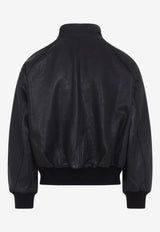 Over Harrington Leather Jacket