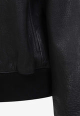 Over Harrington Leather Jacket