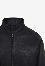 Over Harrington Leather Jacket