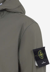 Logo-Patched Buttoned Parka