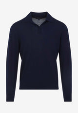 Ultra Fine Wool Polo Sweater
