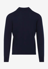 Ultra Fine Wool Polo Sweater