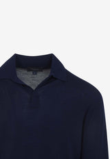 Ultra Fine Wool Polo Sweater