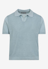 Ribbed Polo T-shirt