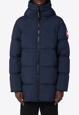 Canada Goose Lawrence Logo Patch Hooded Parka Blue 2801MNY/P_CANAD-63