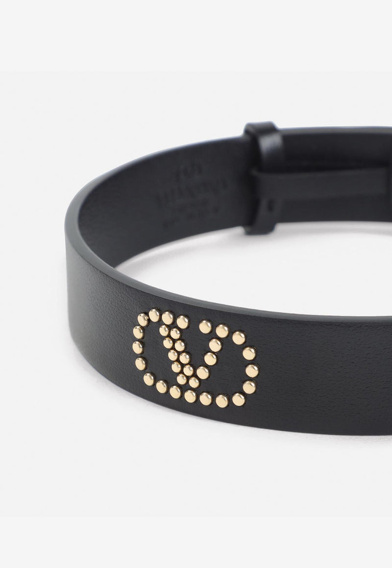 VLogo Leather Choker