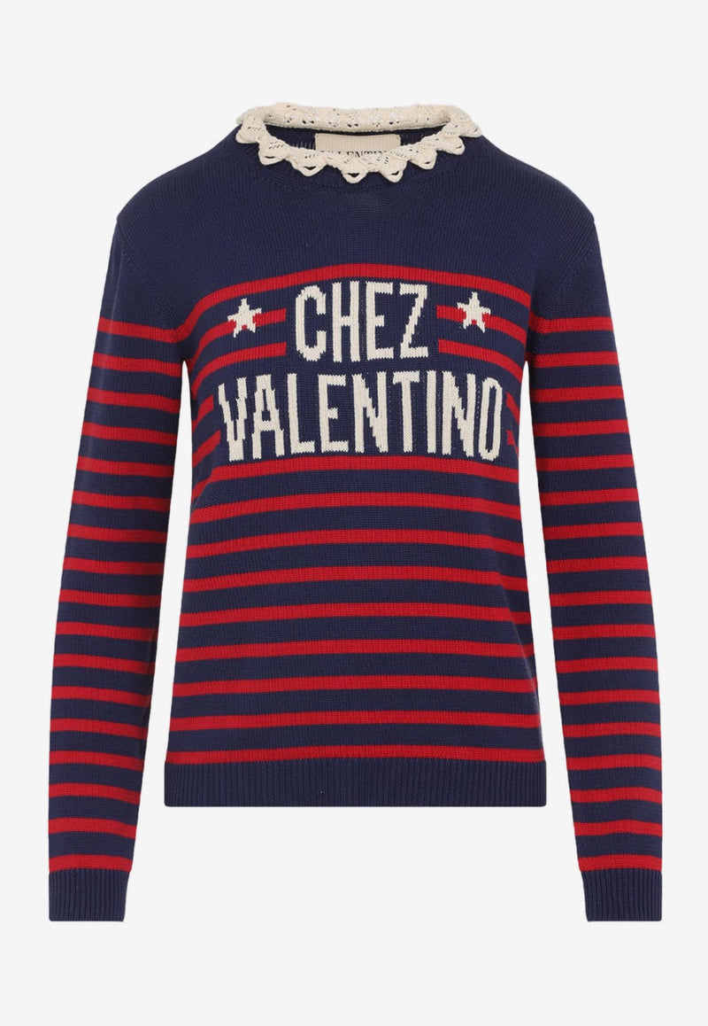 Logo Striped Sweater