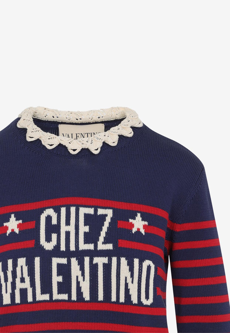 Logo Striped Sweater