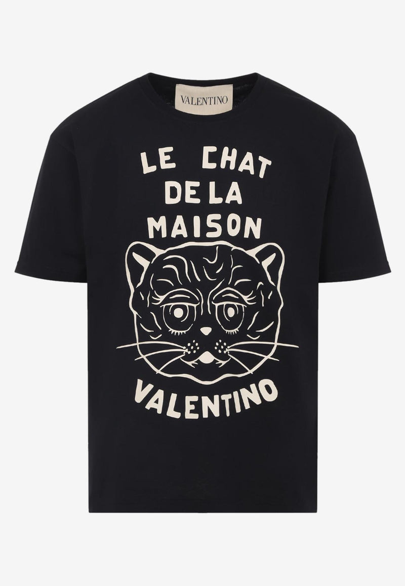 Le Chat De La Maison Print T-shirt