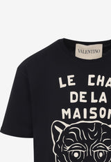 Le Chat De La Maison Print T-shirt