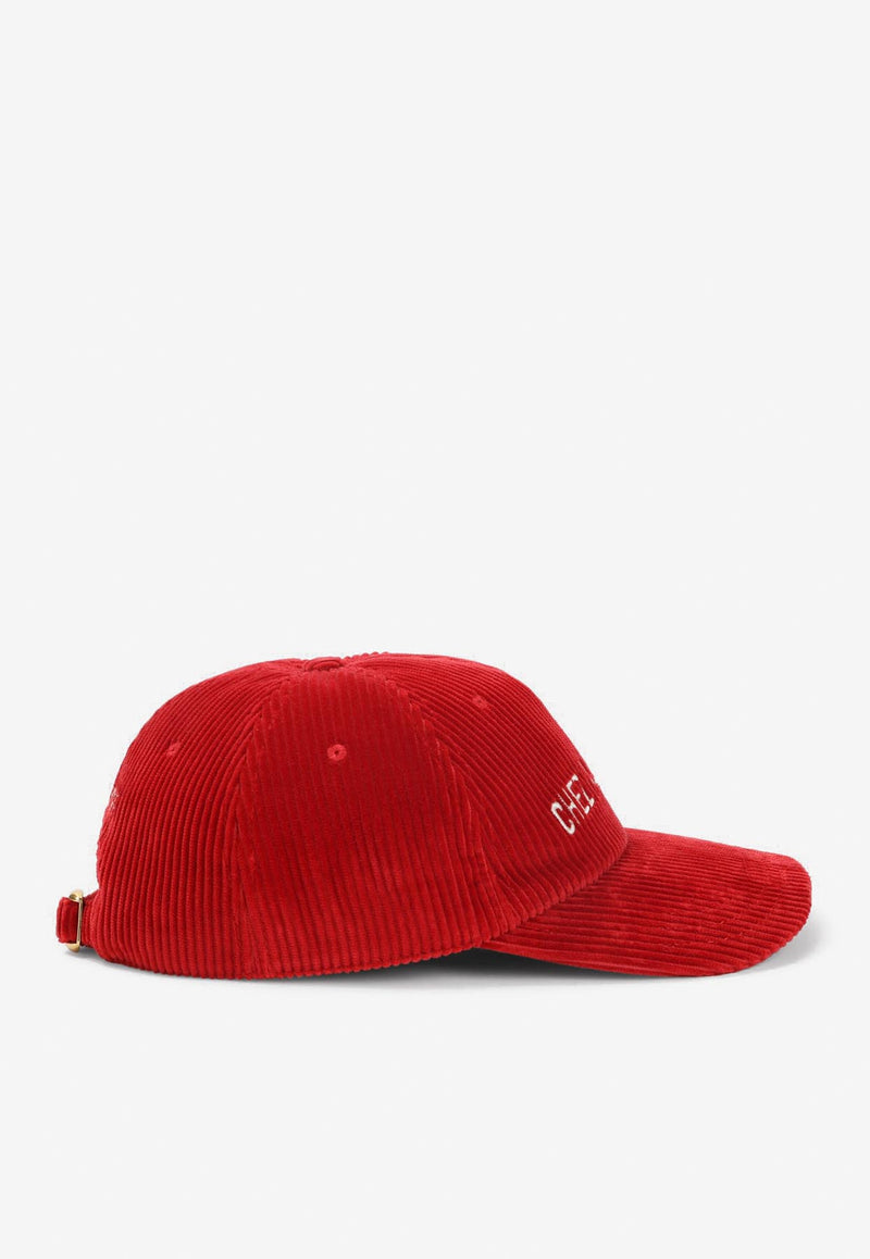 Chez Valentino Velvet Baseball Cap