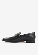VLogo Leather Loafers
