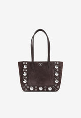 Mini Nellcôte Suede Tote Bag