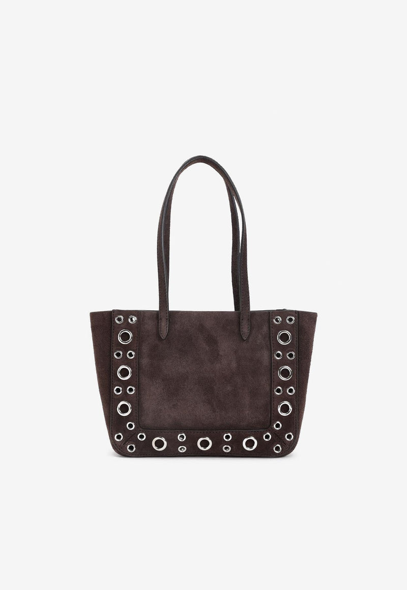 Mini Nellcôte Suede Tote Bag